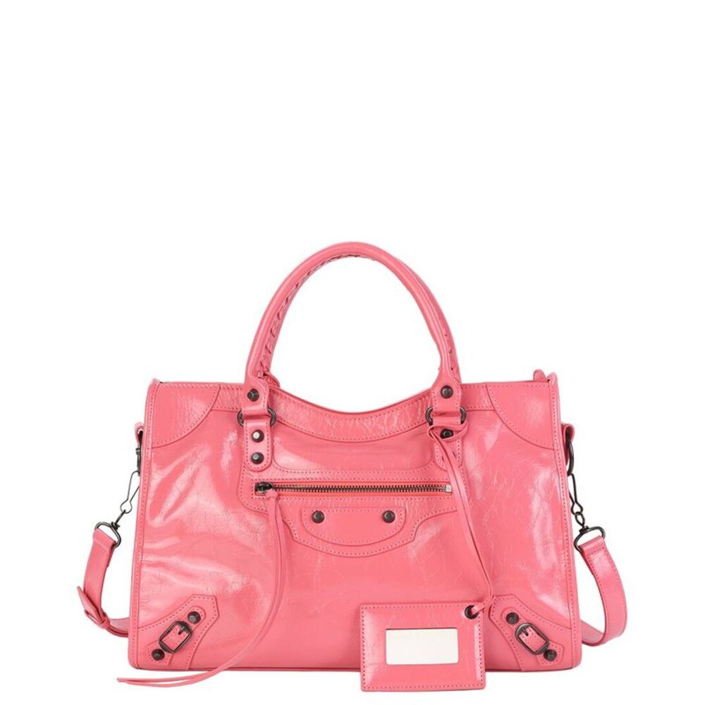 Tiffany & Fred Paris Distressed Leather Satchel, Pink